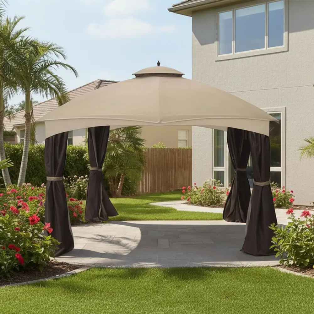 Durable 350 Replacement Canopy Top Compatible with Allen Roth 10' x 12' Gazebo Models GF-12S004B, TPGAZ17-002 -, Customized