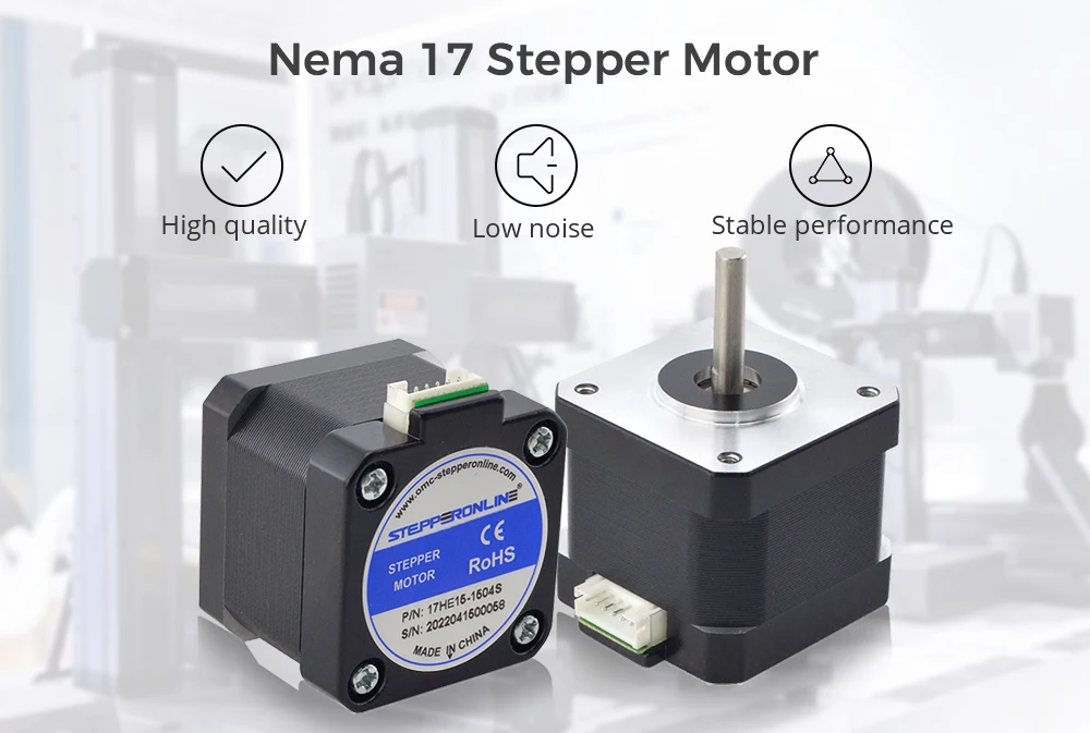 STEPPERONLINE Nema 17 Stepper Motor 38mm 42 Motor 42Ncm 1.5A Nema17 Stepper 4-lead for CNC 3D Printer XYZ
