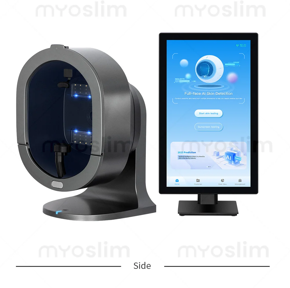 21.5 Inch X5 Facial Skin Analyzer 3D AI Hair Analysis Machine 8 Light Spectrum Skin Analysis Scanner For Business Beauty Care