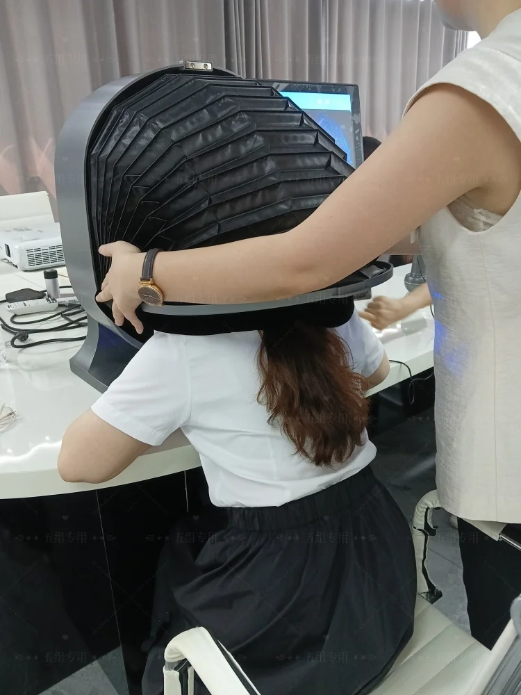21.5 Inch X5 Facial Skin Analyzer 3D AI Hair Analysis Machine 8 Light Spectrum Skin Analysis Scanner For Business Beauty Care