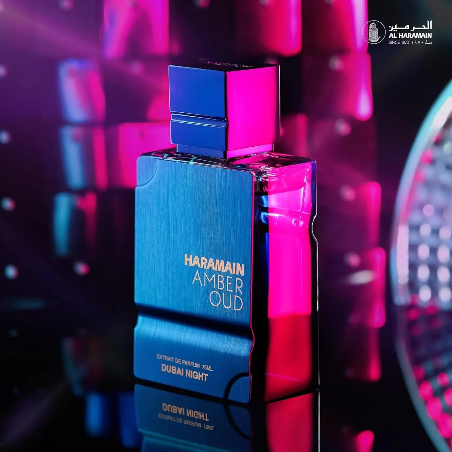 Al Ha-ra-main Amber Oud Dubai Night EDP 100ML Unisex, Premium Arabian Perfume with Oud & Saffron, Long-Lasting Evening Fragrance