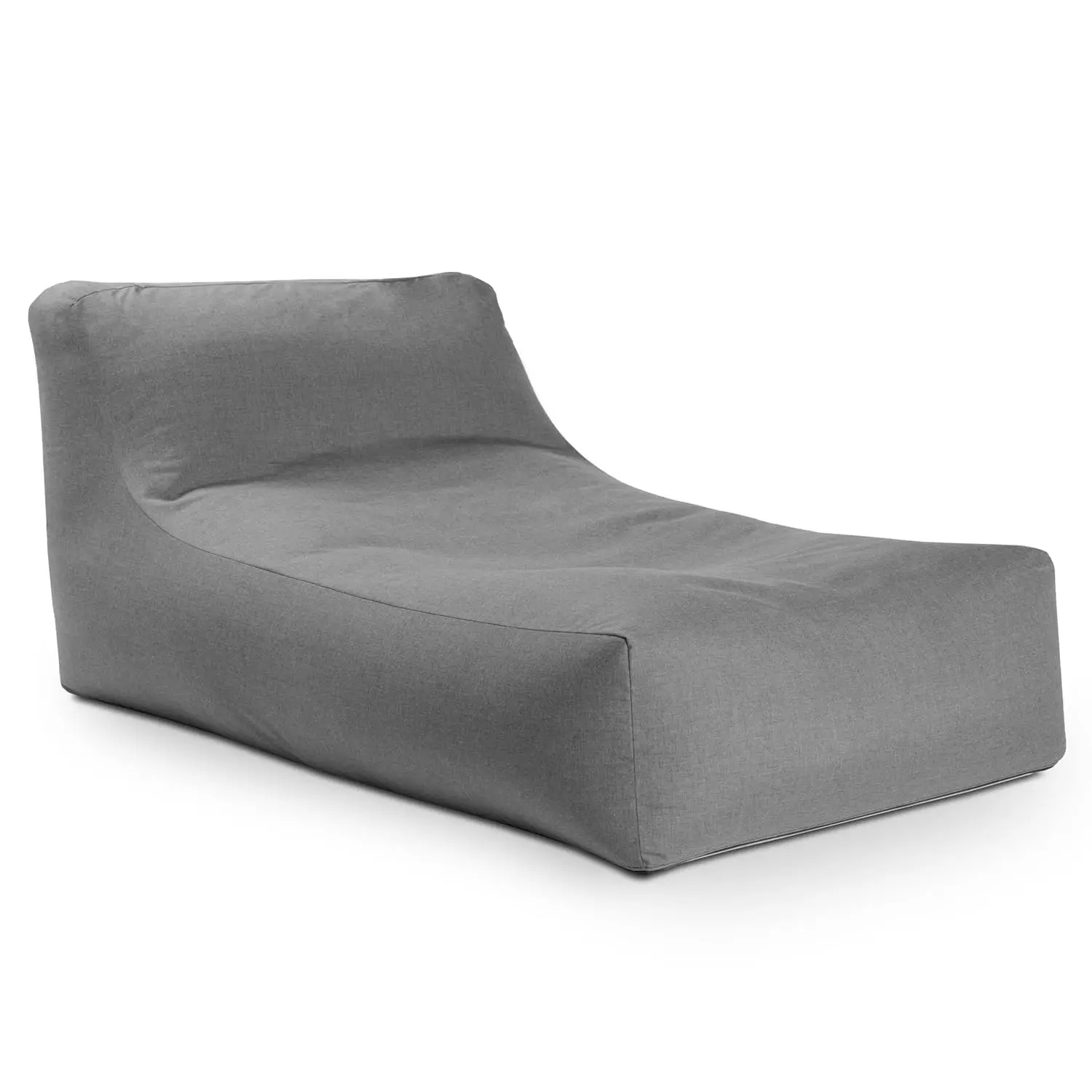 Outdoor Giant Chaise Lounger Cushioned All-Weather Patio Recliner 6ft Slate Custom