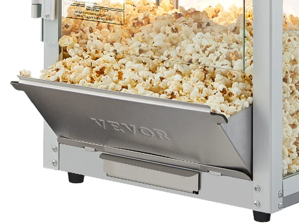 SucceBuy 8/12Oz Electric Popcorn Maker Commercial Popper Machine Automatic Corn Cookware with Scoop Spoon SUS304 Heating Tube