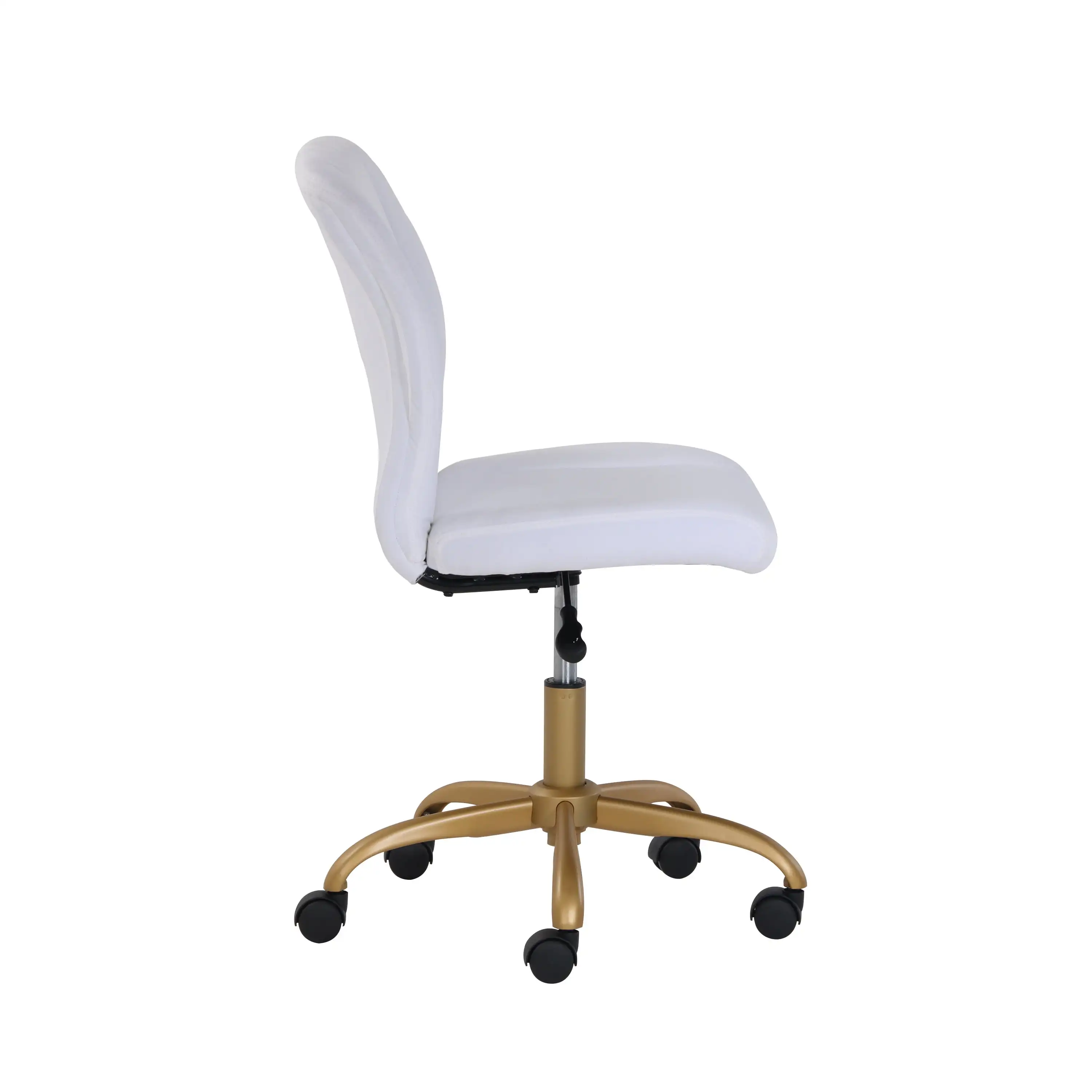 Mainstays Plush Velvet Office Chair, Blush