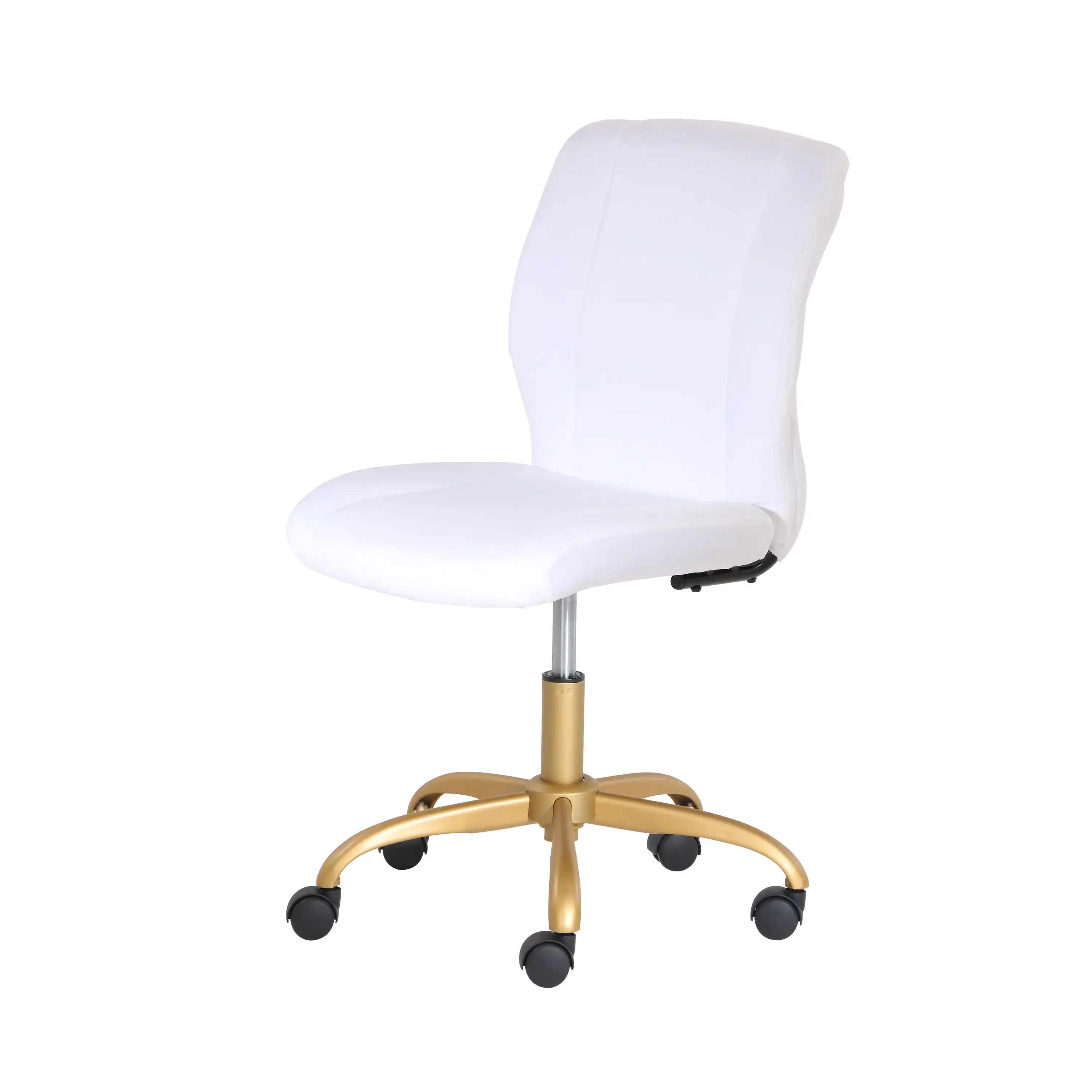 Mainstays Plush Velvet Office Chair, Blush