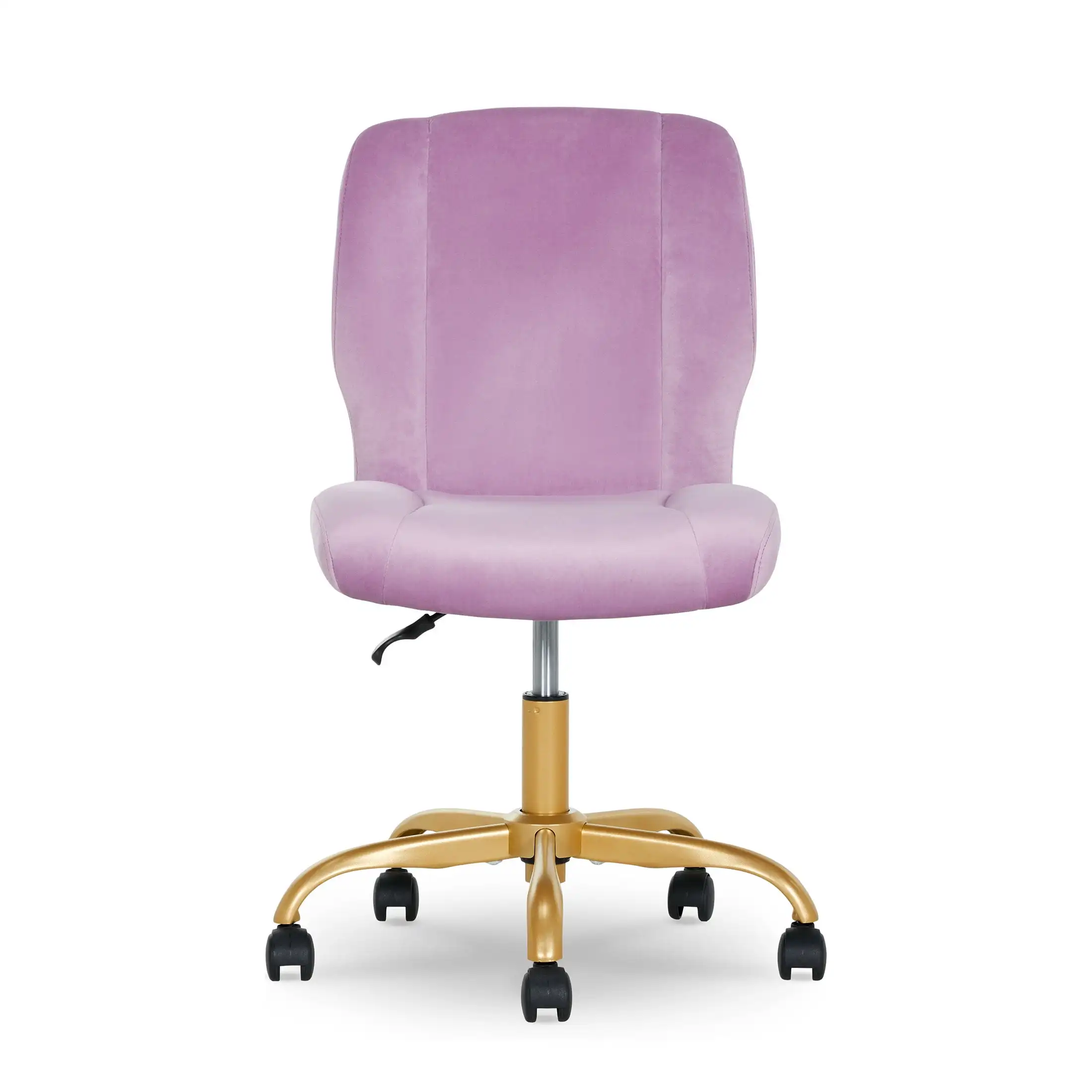 Mainstays Plush Velvet Office Chair, Blush