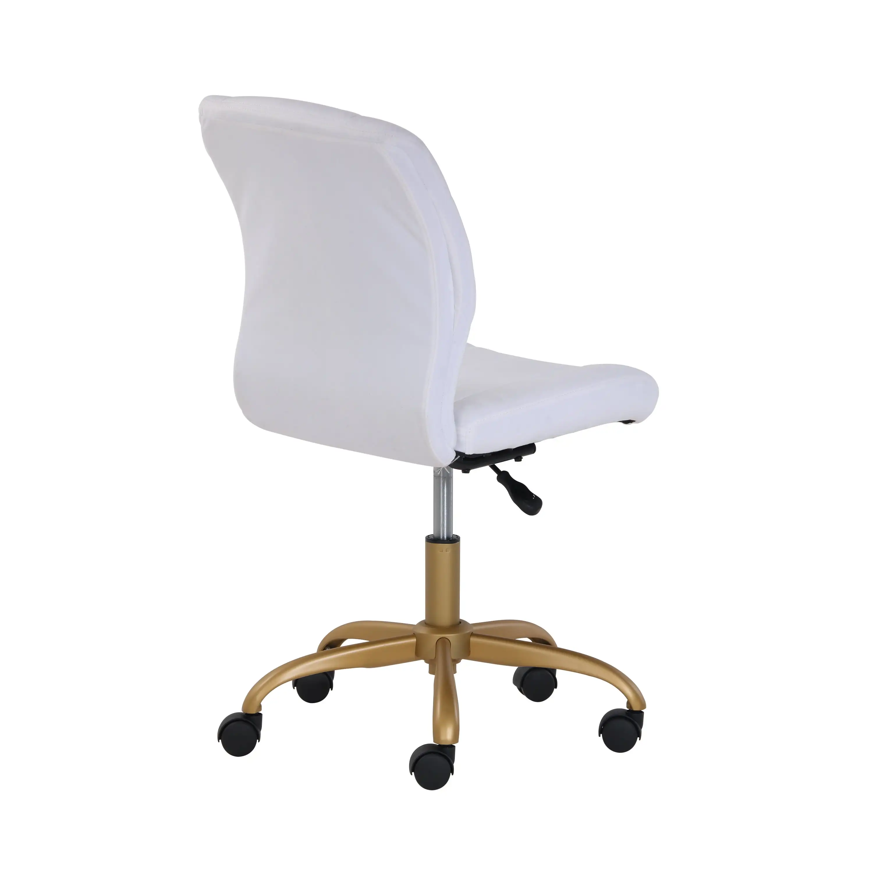 Mainstays Plush Velvet Office Chair, Blush