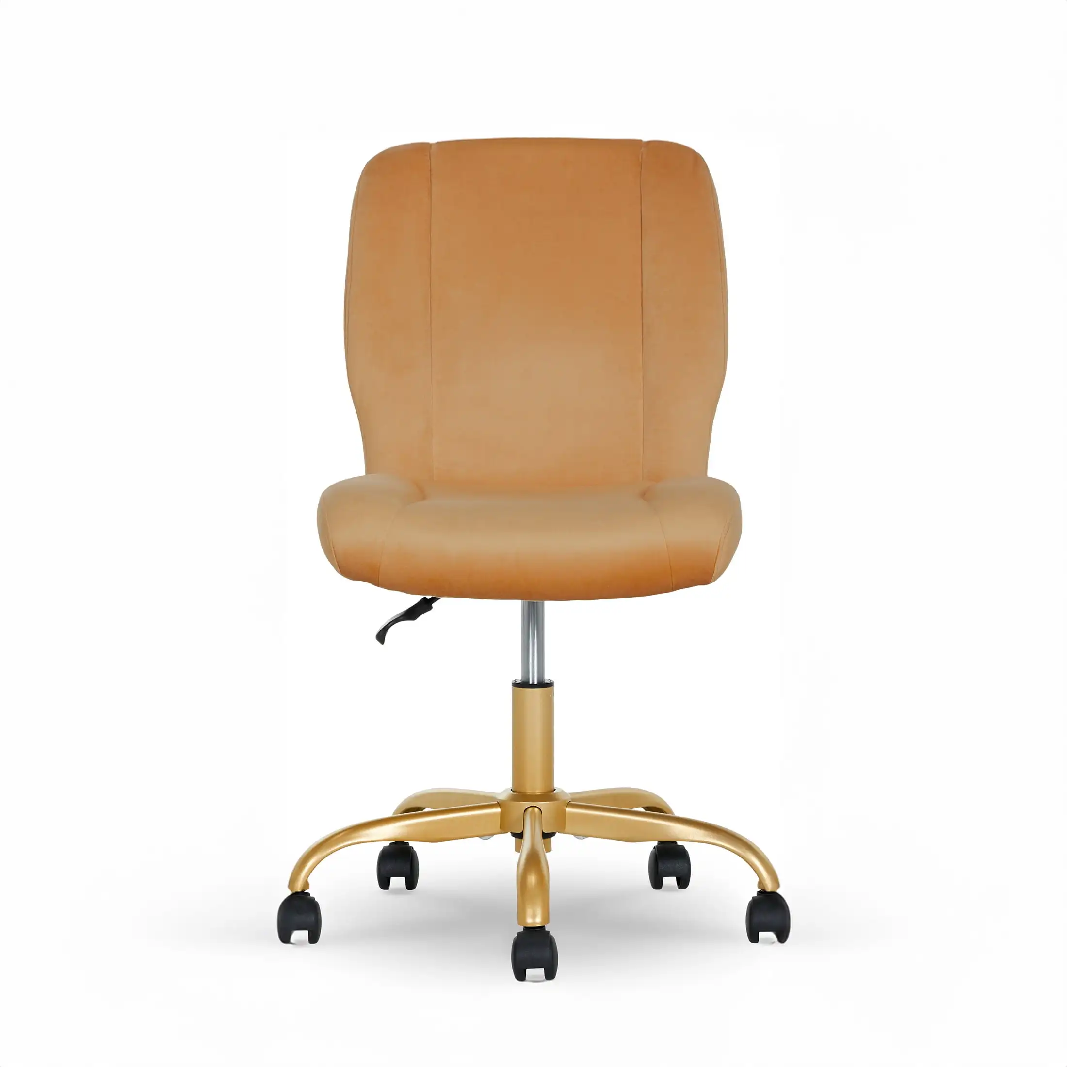Mainstays Plush Velvet Office Chair, Blush