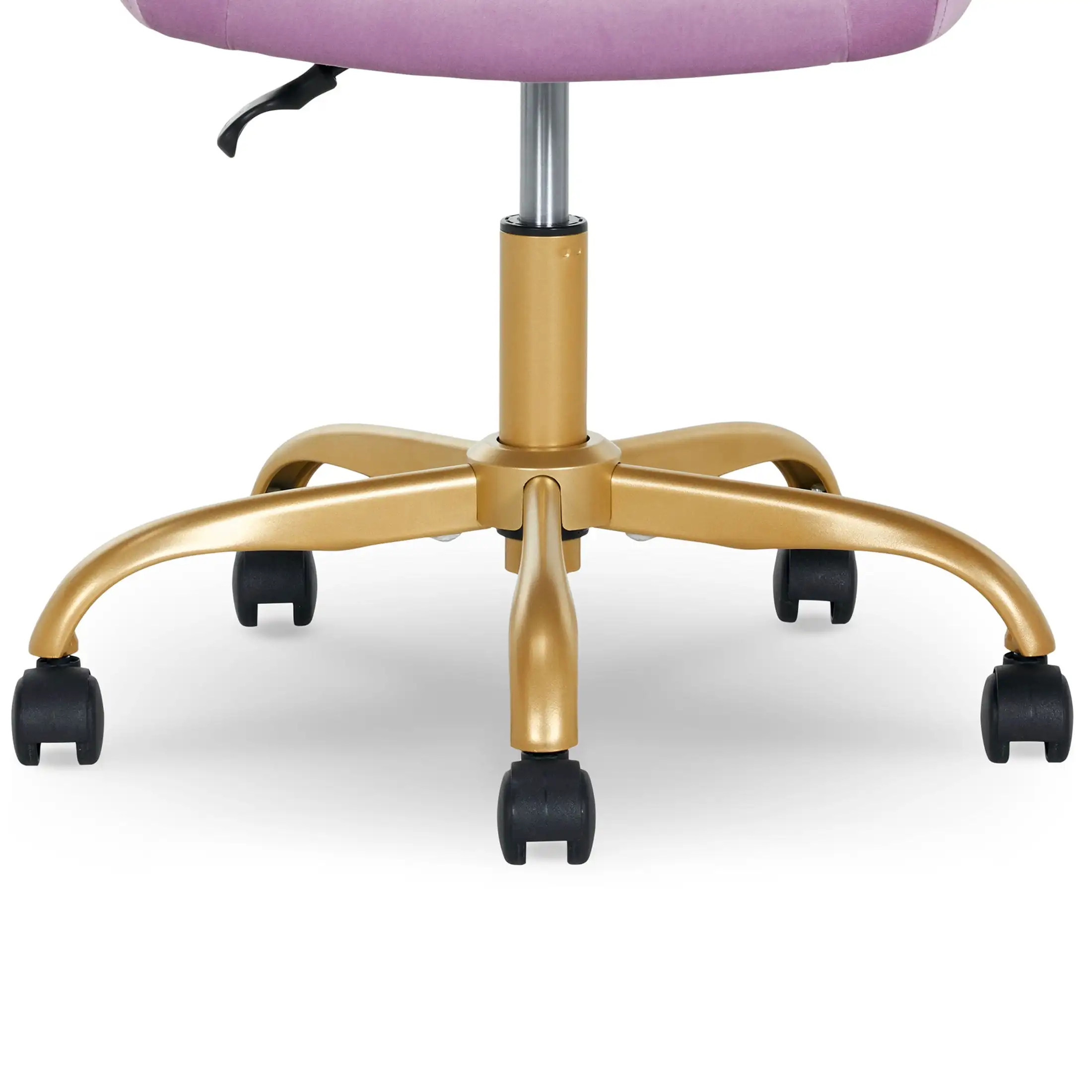 Mainstays Plush Velvet Office Chair, Blush
