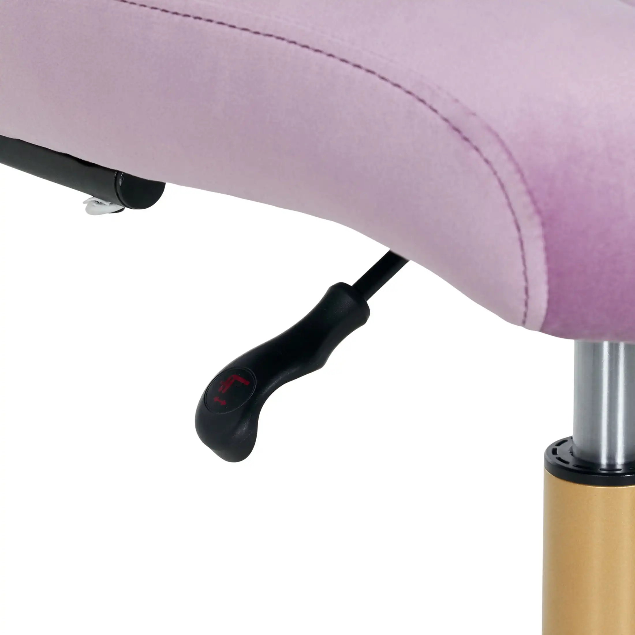 Mainstays Plush Velvet Office Chair, Blush