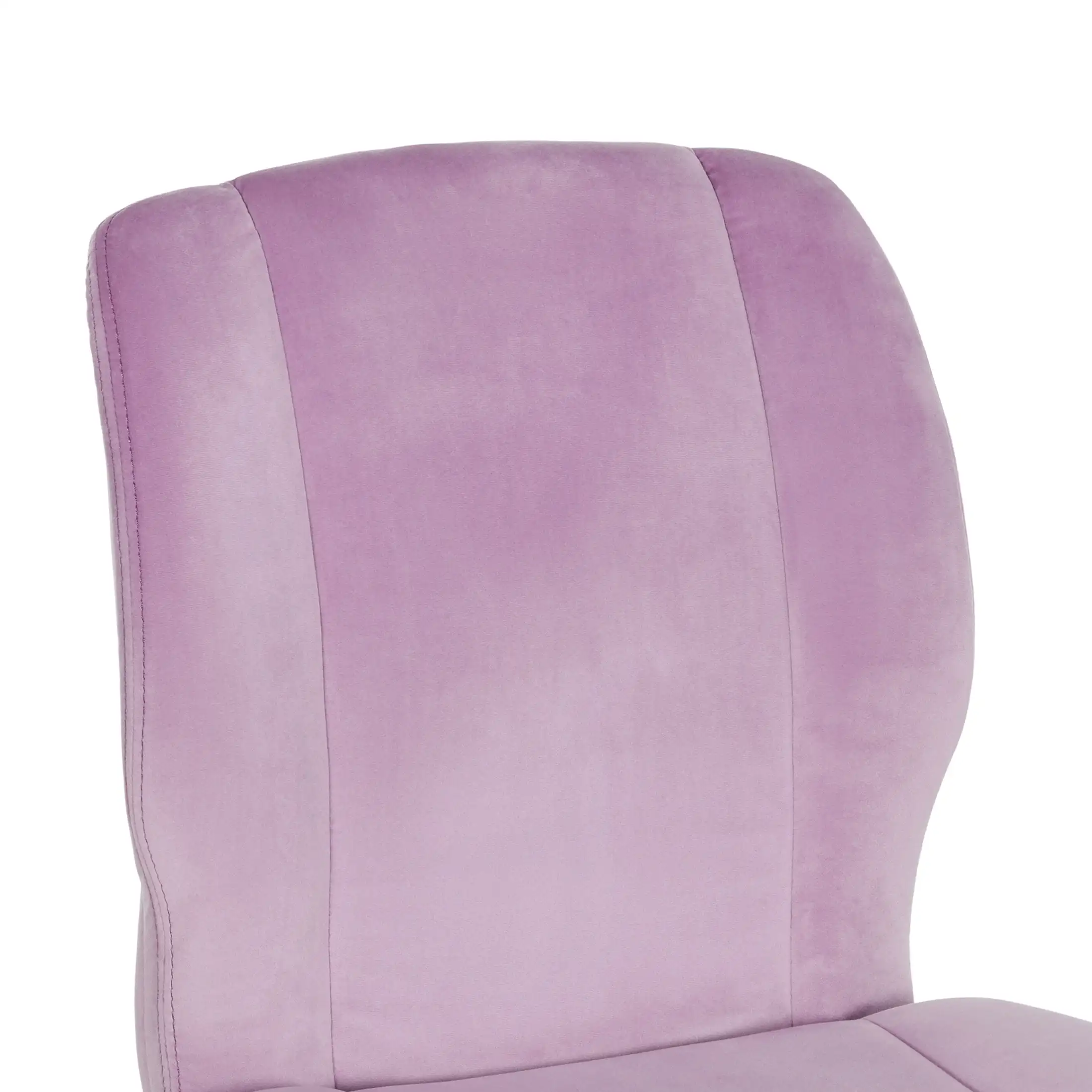 Mainstays Plush Velvet Office Chair, Blush