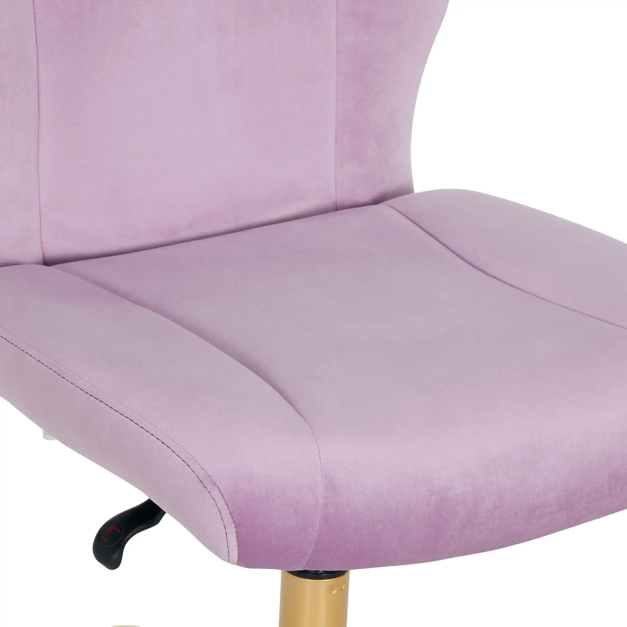 Mainstays Plush Velvet Office Chair, Blush