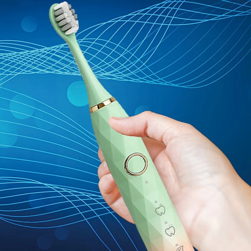 Electric Toothbrush Rotary Cleaning Teeth Brush Waterproof Electronic Tooth Brush With Timer USB Rechargeable Toothbrush 10 Head