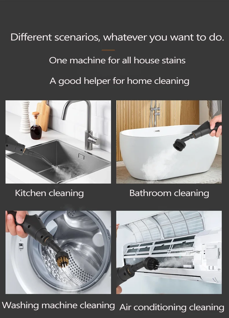 Kitchen oil stains Steam Cleaner High Temperature Disinfection Air Conditioning Kitchen Range Hood Machines cleaning machine