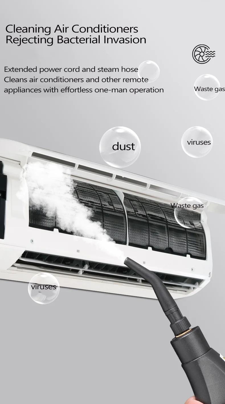 Kitchen oil stains Steam Cleaner High Temperature Disinfection Air Conditioning Kitchen Range Hood Machines cleaning machine