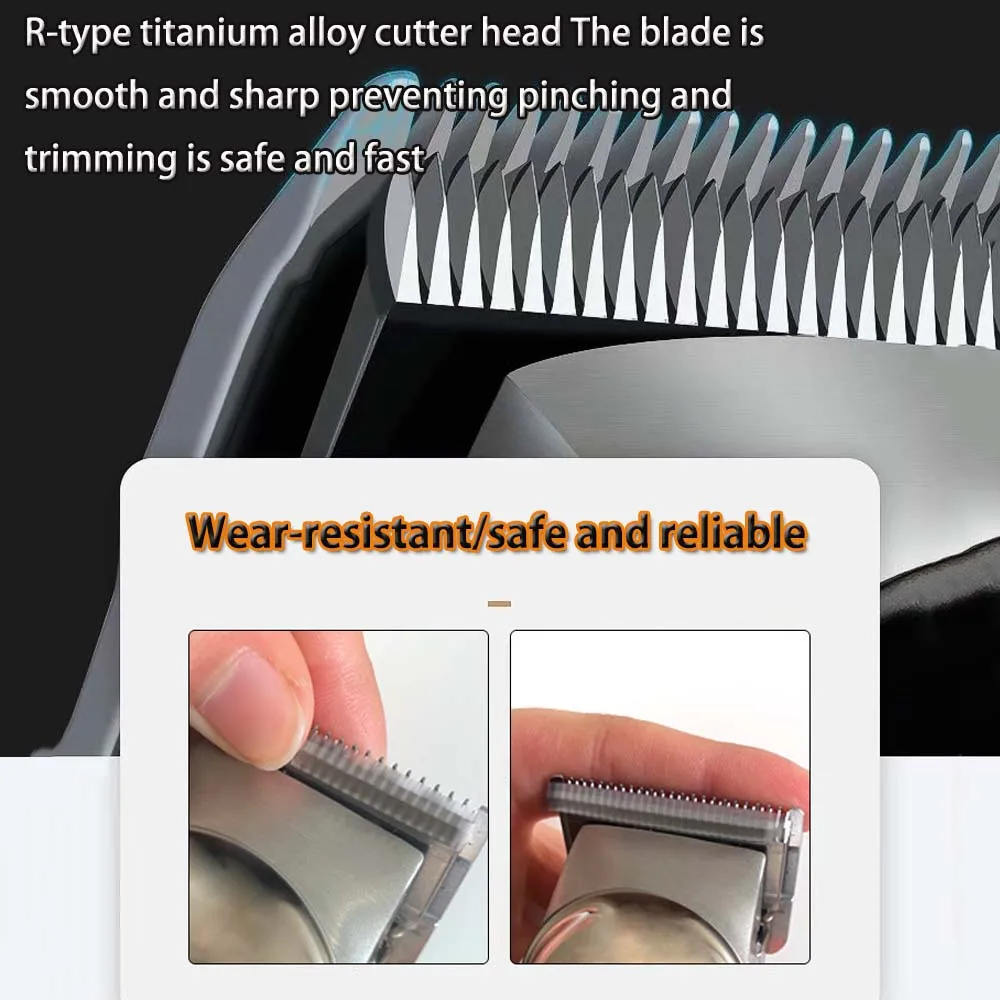 Cordless Electric Hair Clippers for Men,Professional Barber Clippers and Trimmers Set for Hair Cutting Kit with LED Display