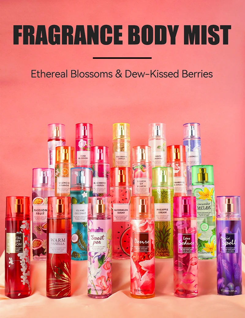 8 Fl.oz/236ml Hair & Body Mist for Women, Floral Fragrance Mist, Fresh Body Spray, Long-Lasting Perfume, Perfect for Daily Use