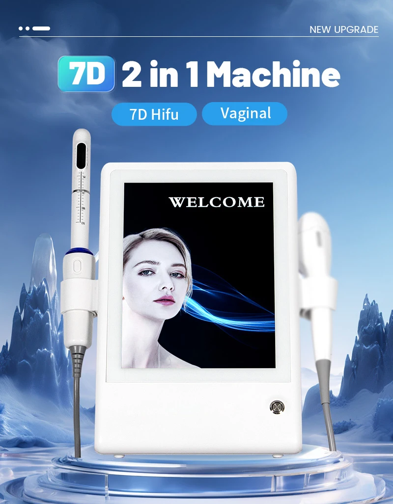 2 in 1 7D HIFU Machine Facial Lifting Skin Tightening Vaginal Tightening Beauty Salon Equipment