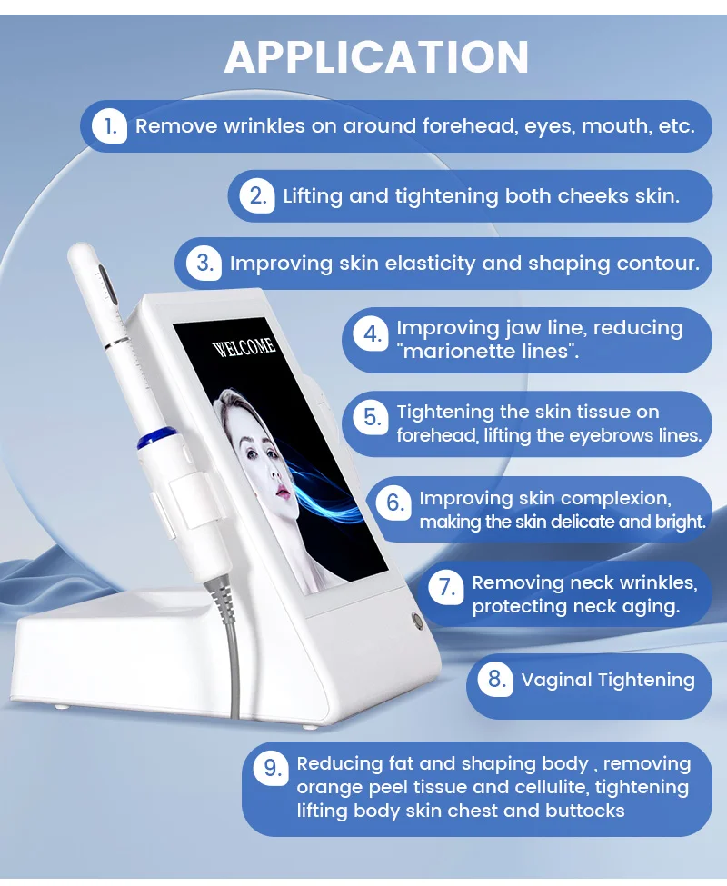 2 in 1 7D HIFU Machine Facial Lifting Skin Tightening Vaginal Tightening Beauty Salon Equipment