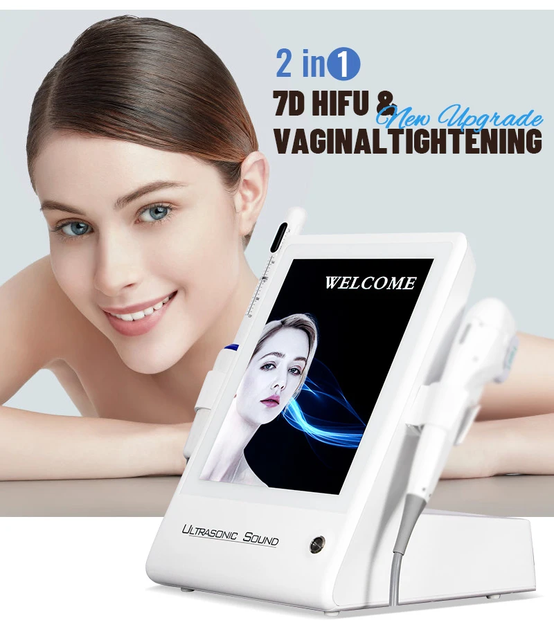 2 in 1 7D HIFU Machine Facial Lifting Skin Tightening Vaginal Tightening Beauty Salon Equipment