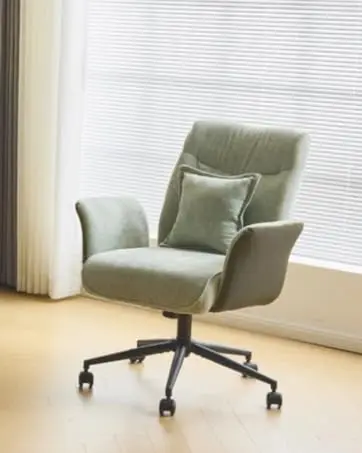 VINGLI Pink Boucle Criss Cross Chair - Dual-Use With/No Wheels Swivel Armless Wide Comfy Office Vanity Chair for Study Makeup
