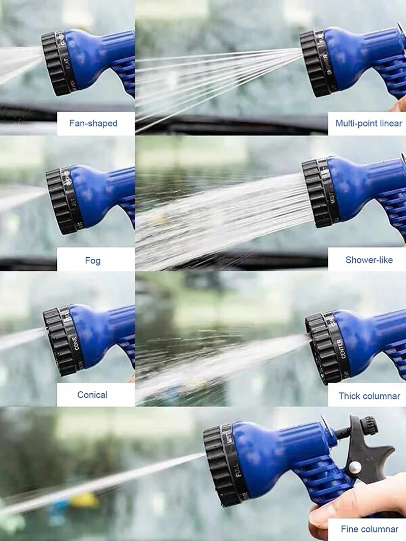 2024 Expandable Magic Hose, High-Pressure Car Wash, 7Water Spraying Functions, Water Gun, Home Garden Watering Hose Garden Hose