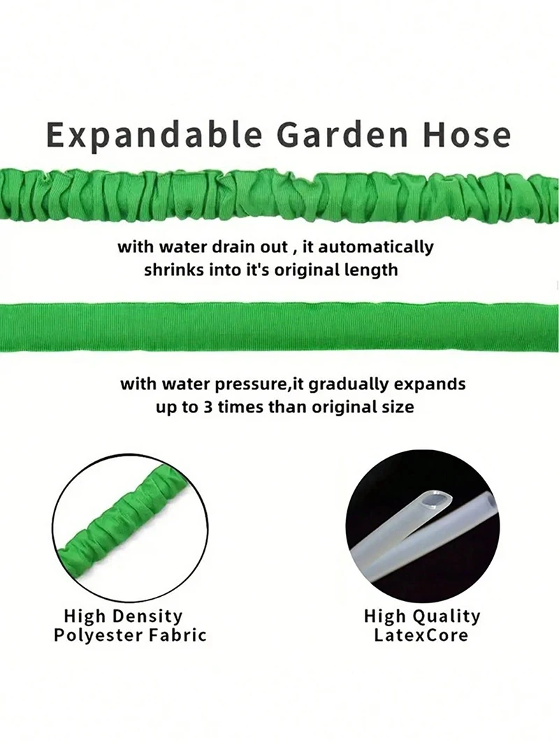 2024 Expandable Magic Hose, High-Pressure Car Wash, 7Water Spraying Functions, Water Gun, Home Garden Watering Hose Garden Hose