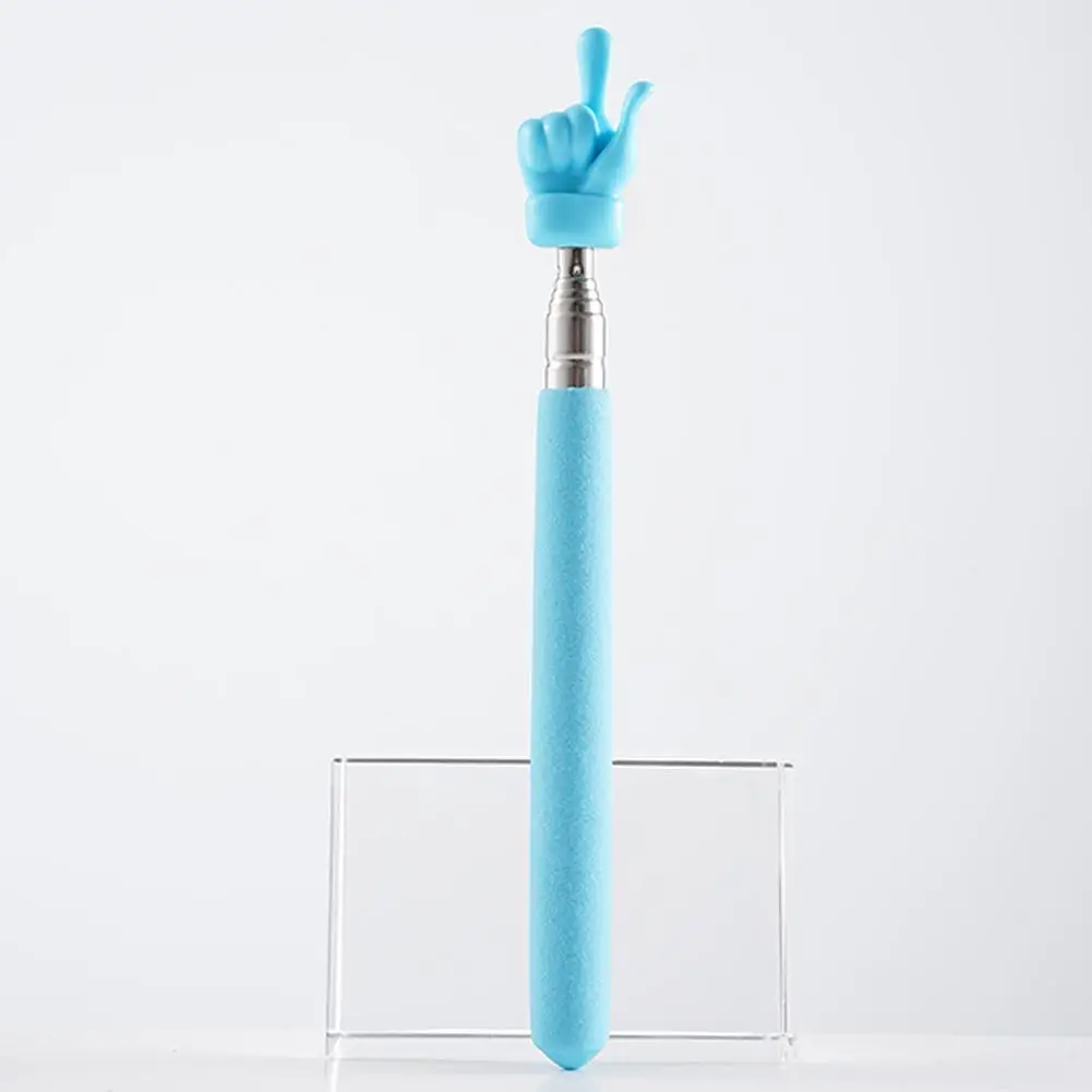 Retractable Teacher Pointer Finger Design StainlessSteel Telescopic School Teaching Pointer Stick Teacher Supplies for Classroom