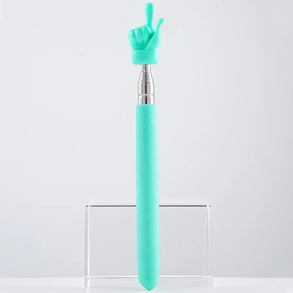 Retractable Teacher Pointer Finger Design StainlessSteel Telescopic School Teaching Pointer Stick Teacher Supplies for Classroom