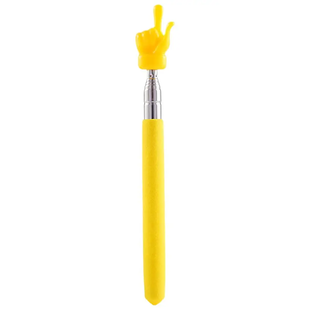 Retractable Teacher Pointer Finger Design StainlessSteel Telescopic School Teaching Pointer Stick Teacher Supplies for Classroom