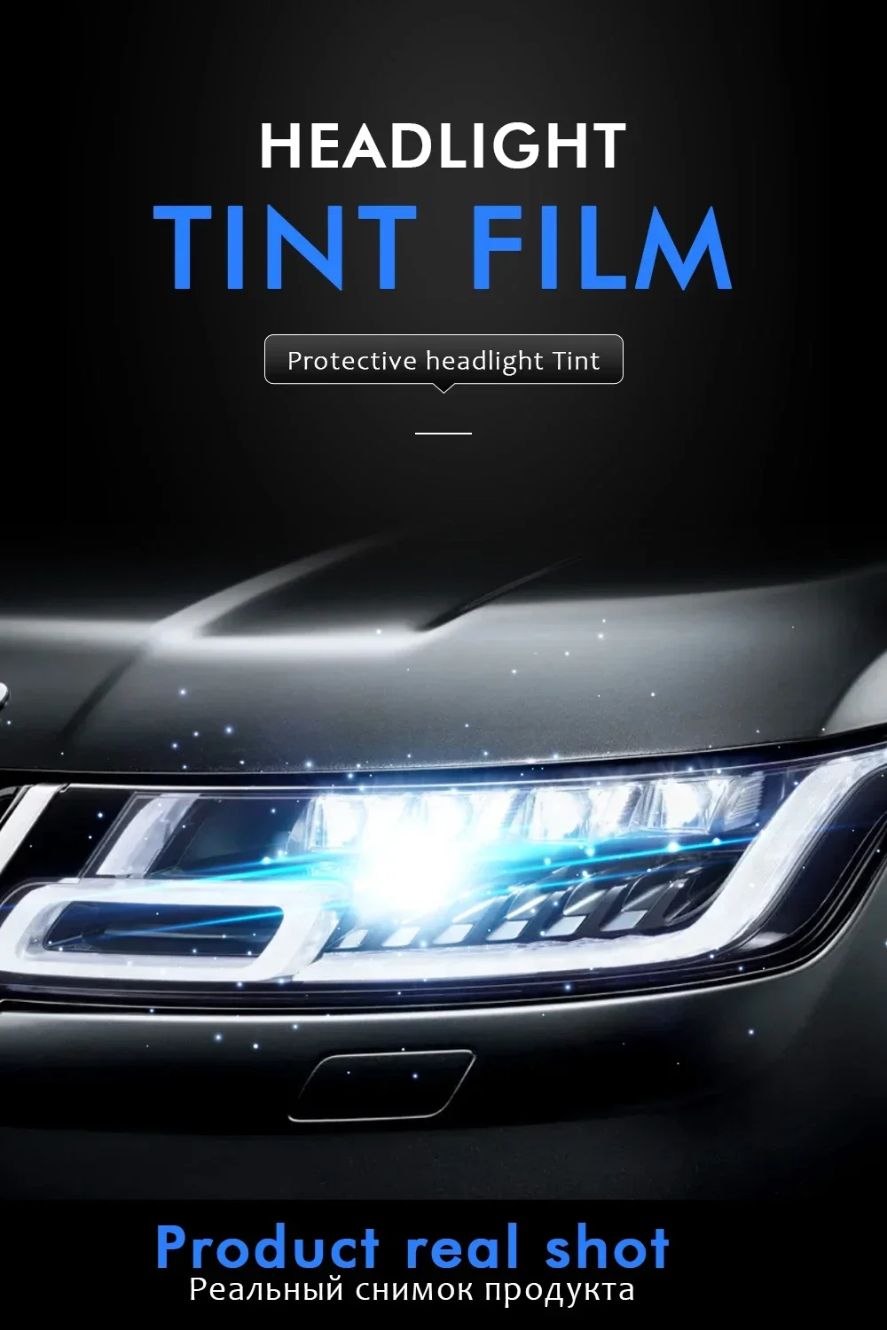 30*200cm Car Headlight Tint Fog Light Taillight Waterproof Stickers Auto Fog Light Taillight Smoke Black Tailing Lamp Stickers