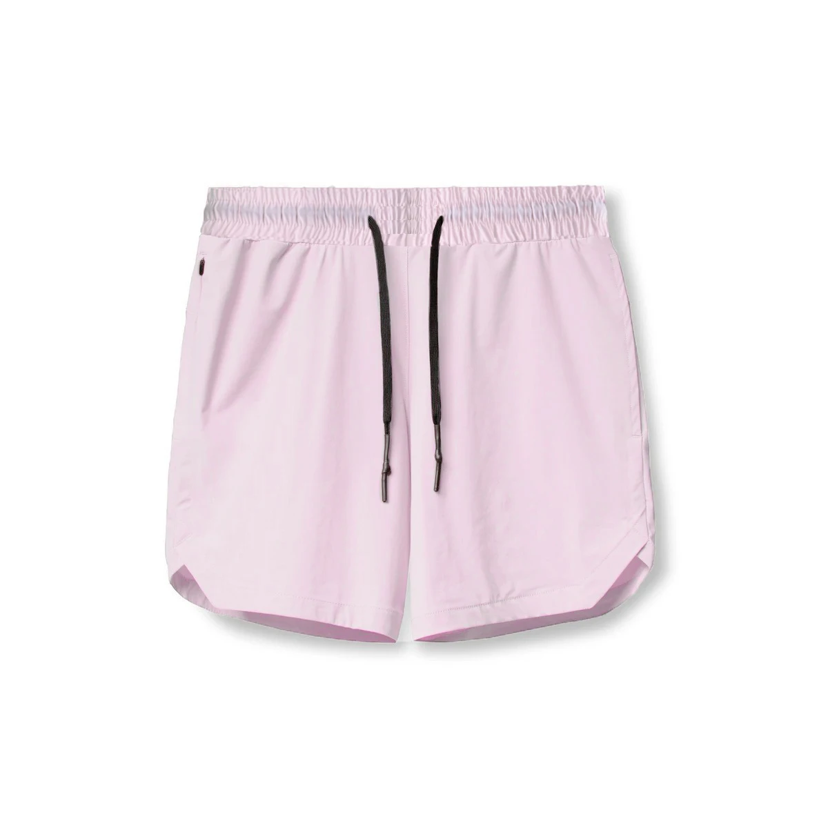 2024 Men's Running Shorts Single-Layer Woven Quick Dry Gym Solid Color Fitness Sports Casual Workout Sportswear Fifth Pants New