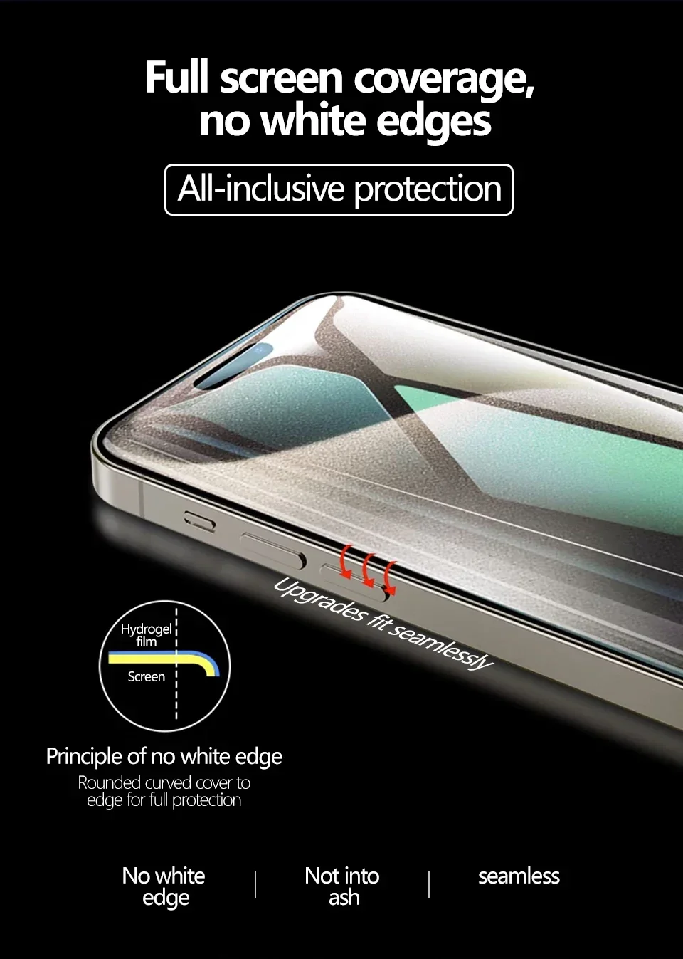 5Pcs Full Cover Hydrogel Film For iPhone 13 12 11 14 15 18 Pro Max Screen Protector For iPhone 16 17 PRO XR X XS MAX Not Glass