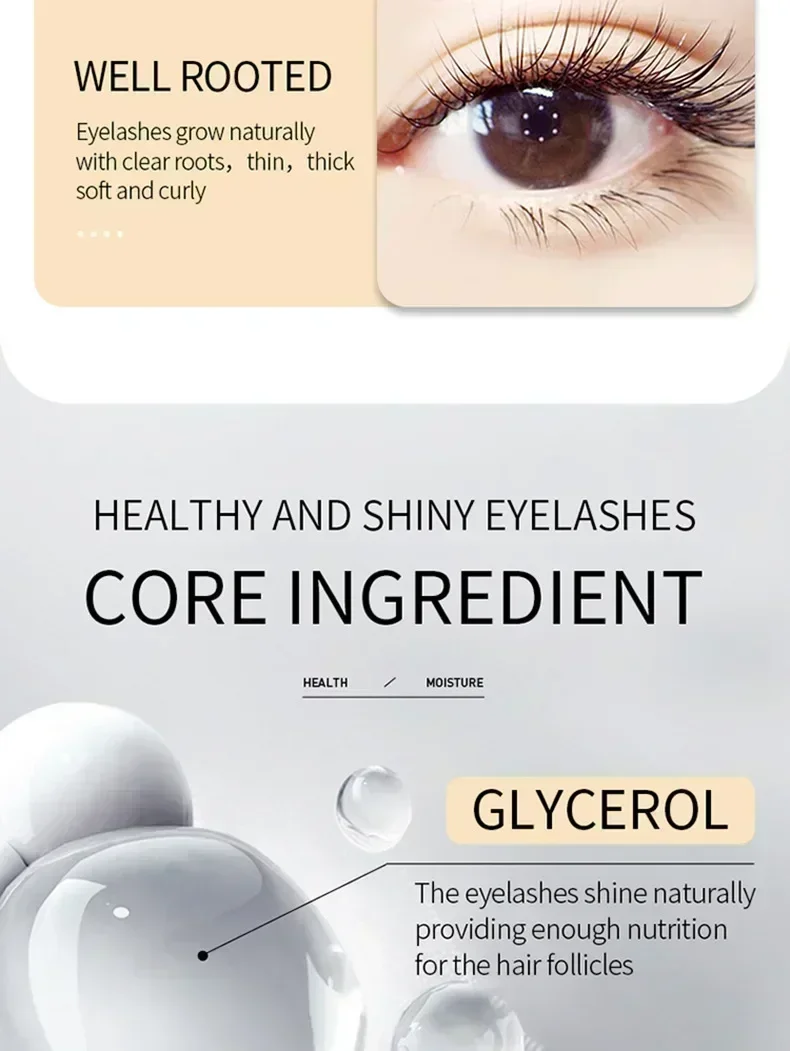 Fast Eyelash Growth Serum 7 Days Eyelash Eyebrow Growth Strong Makeup Extension Treatment Eyelash Growth Thicken Care Products