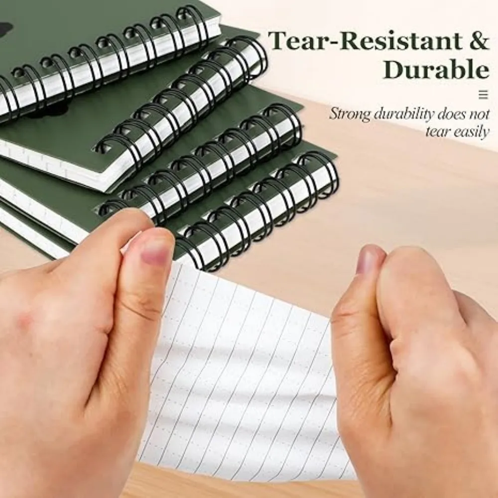 Waterproof Pocket Notebook Tactical All Weather Pocket Notepads With Lined Pages, Spiral Notebook Mini Memo Pad Note Pads