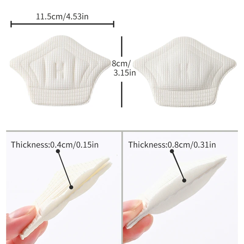 6pairs/12pcs Insoles Patch Heel Pads for Sport Shoes Back Sticker Adjustable Size Antiwear Feet Pad Cushion Insert Insole