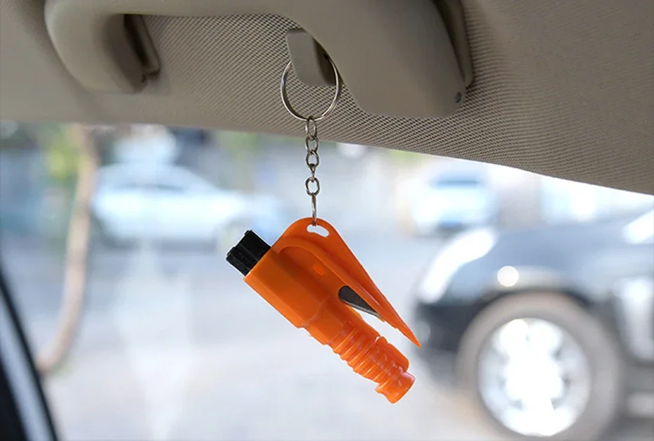 Mini Safety Hammer Keychain Escape Car Life-saving Escape Hammer Window Broken Emergency Glass Breaker