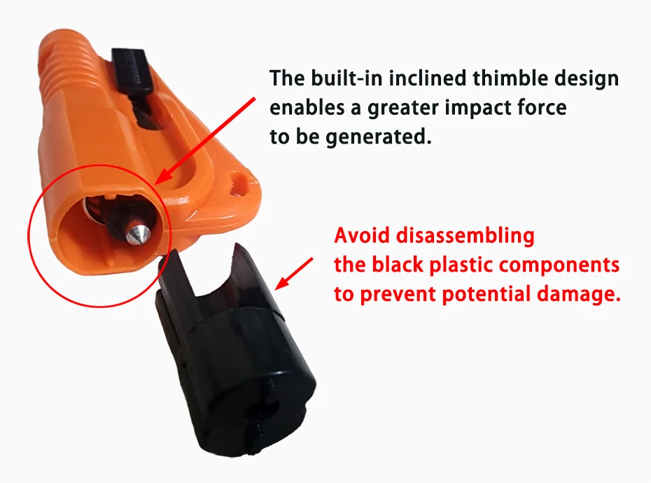 Mini Safety Hammer Keychain Escape Car Life-saving Escape Hammer Window Broken Emergency Glass Breaker