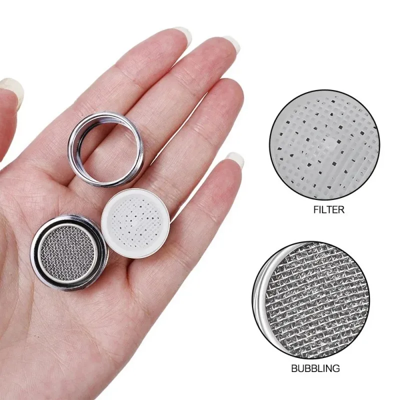 Brass Water Saving Faucet Tap Aerator Replaceable Filter Mixed Nozzle 24mm Thread Bathroom Faucet Bubbler Faucet Replacement