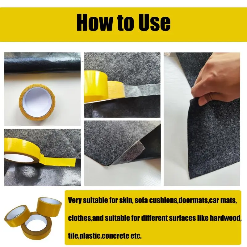 Extra Powerful Double Sided Adhesive Super Strong Double Sided Tape Non-slip Waterproof Translucent Mesh Tape Kitchen Bathroom