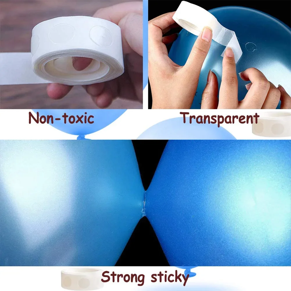 Balloon Glue Dot Adhesive Point Tape Double Sided Clear Sticky Glue Sticker Balloons Stand Arch Attach Balloon To Ceiling Or Wal
