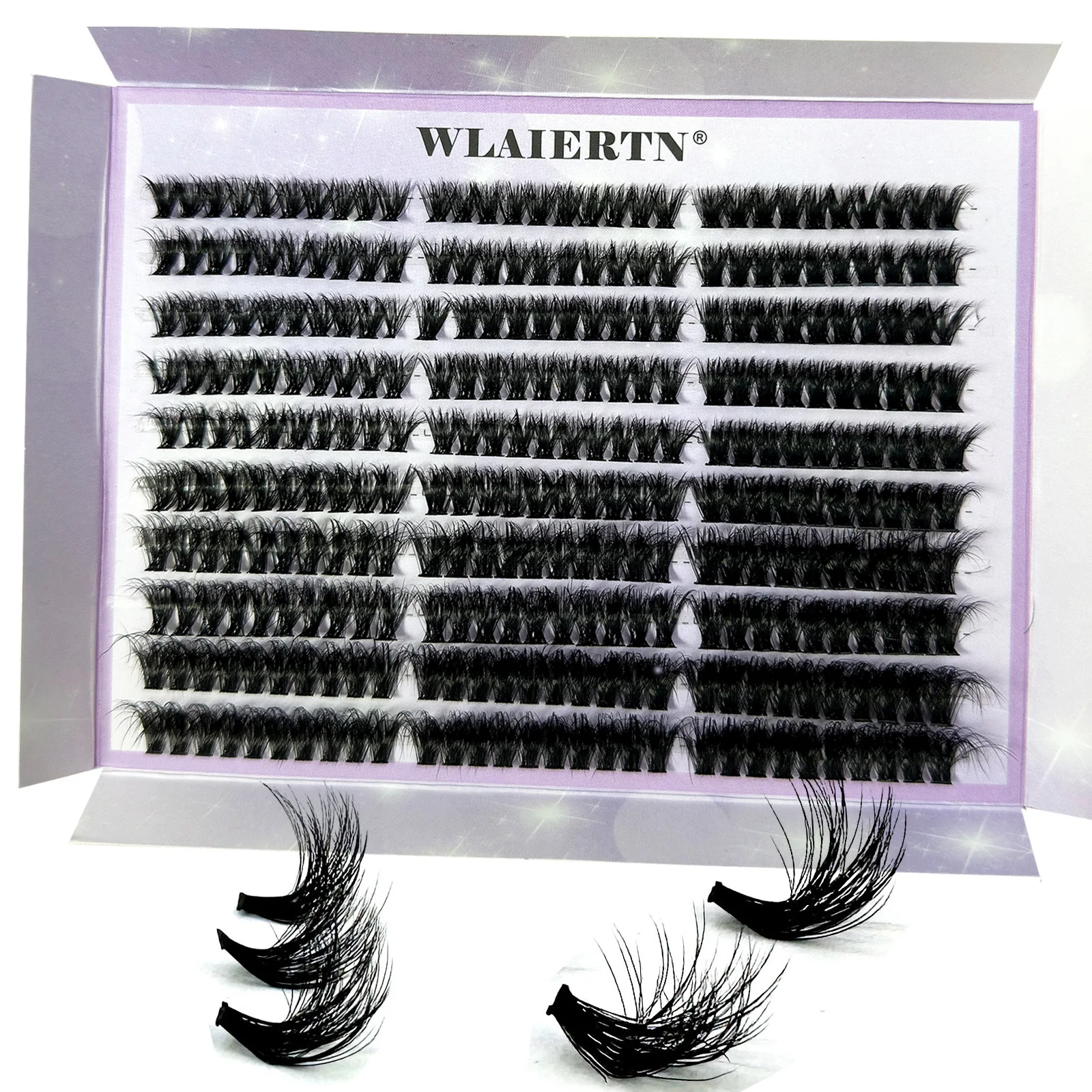 300/120PCS 5D Fluffy Cluster Lashes 30D-100D Natural Thick Eyelash Clusters Individual Lashes DIY Eyelashes Extension Makeup