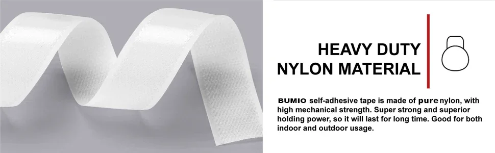 1-10M Self Adhesive Hook and Loop Tape Fastener House Diy Magic Tap Auto Double Sided Roll Strong Glue Home Strap Strips Double