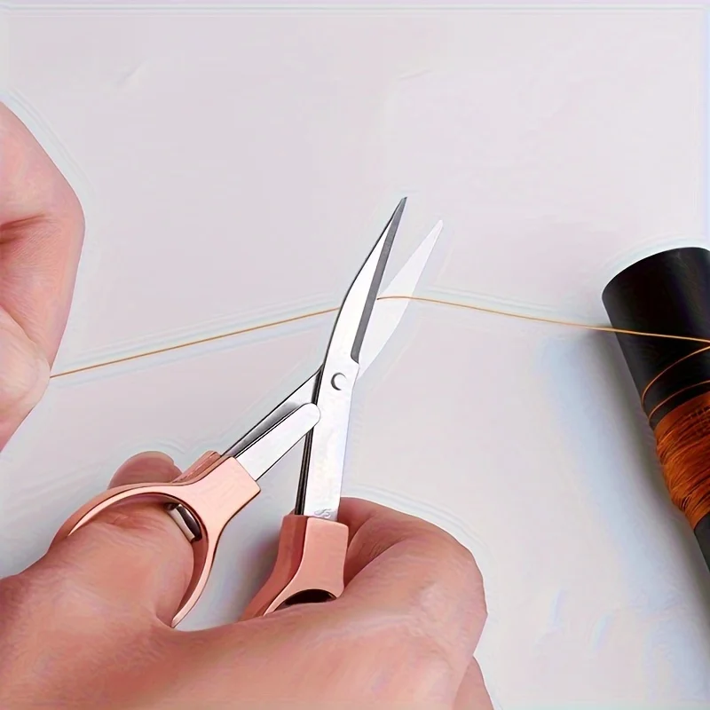 1Pcs Versatile Stainless Steel Folding Scissors - Retractable, Durable, and Portable for Travel,Outdoor & Daily Needs