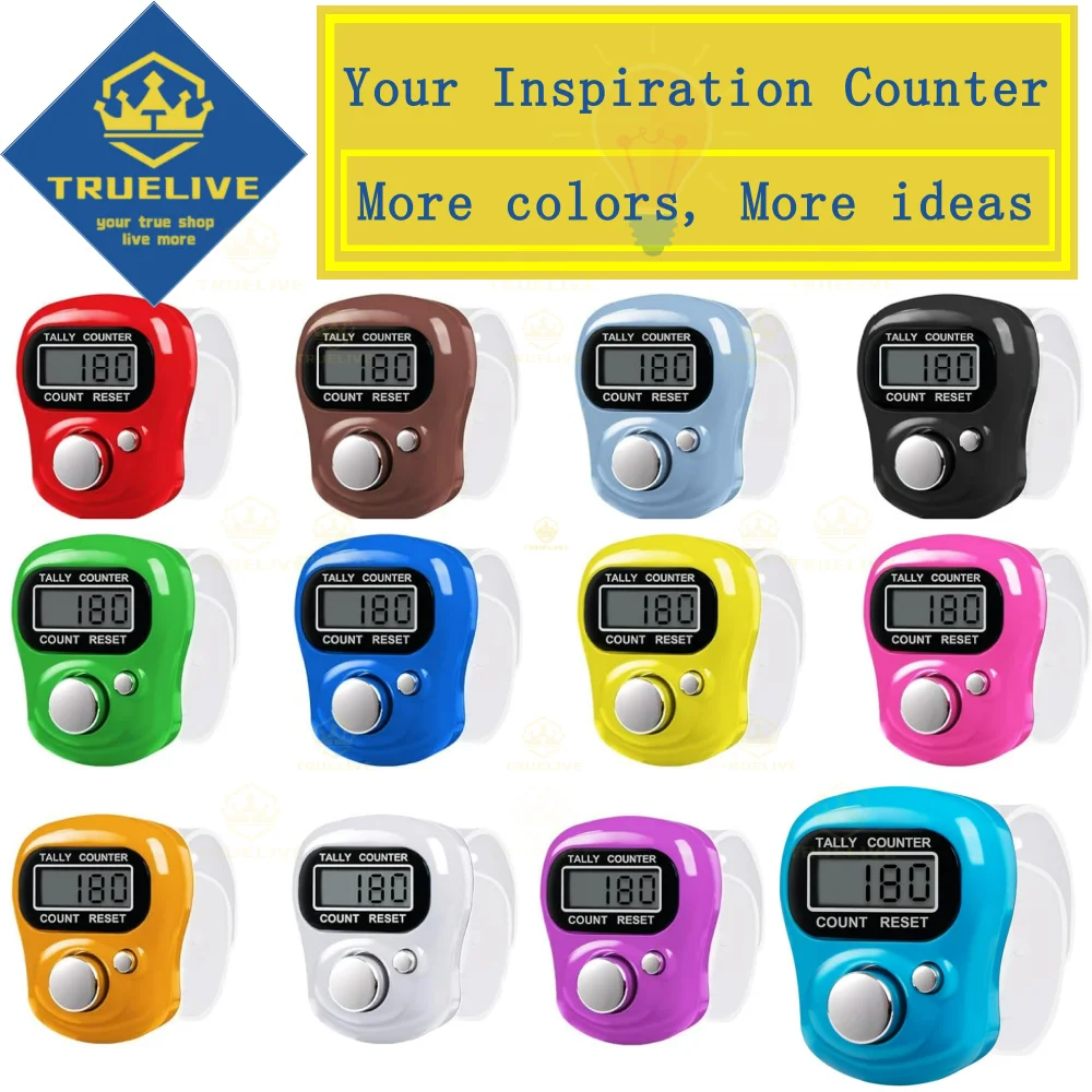 5/3/1PCS Mini Electronic Finger Counter Hand Tally Clicker Counter Ring Digital Counters Knitting Row Counter Stroke Contador
