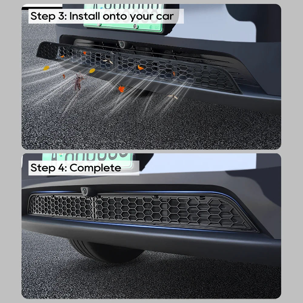 TEKSY For Tesla New Model Y YL 2026 Juniper Lower Bumper Anti Insect Net Anti Dust Proof Inner Vent Grille Cover Insect-proof