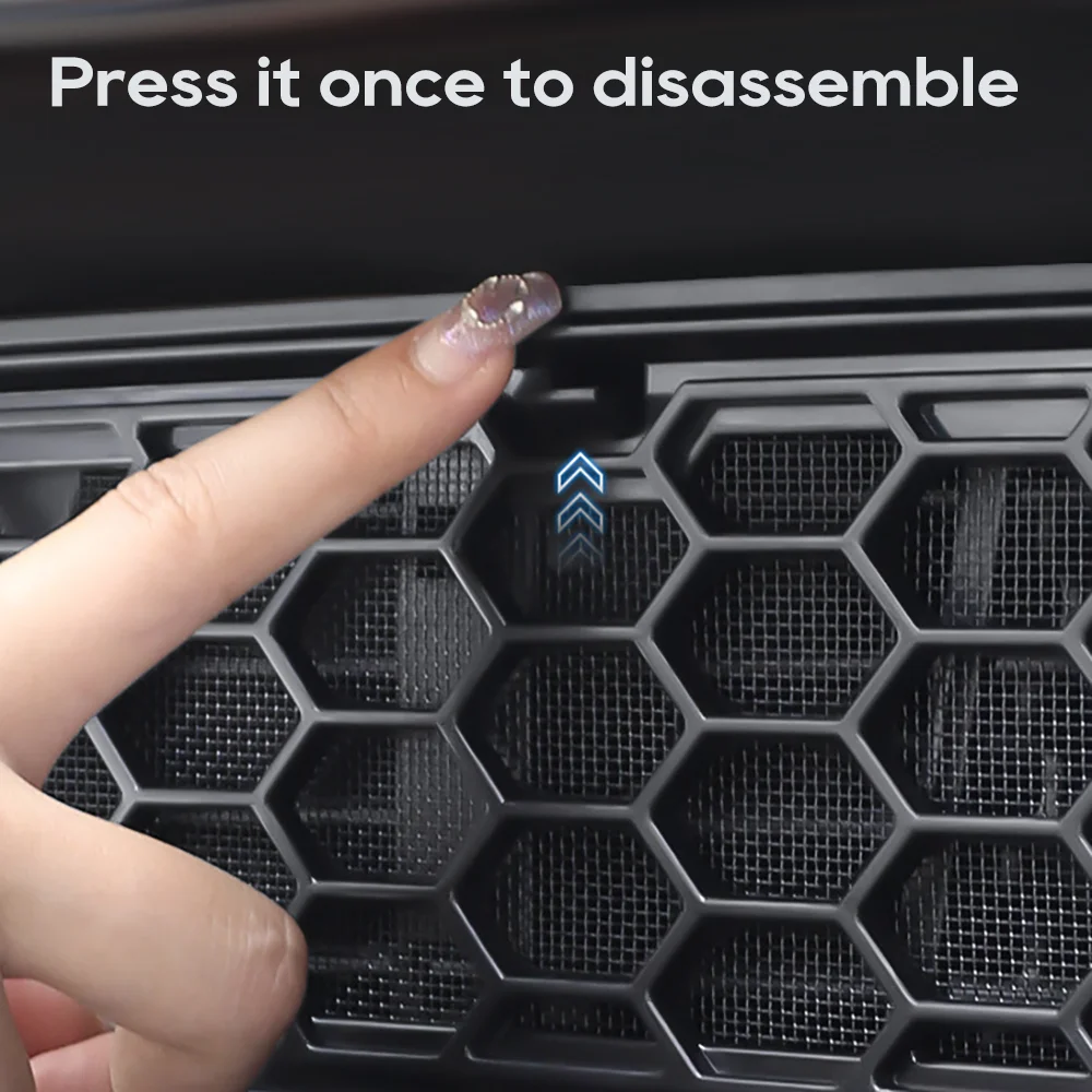 TEKSY For Tesla New Model Y YL 2026 Juniper Lower Bumper Anti Insect Net Anti Dust Proof Inner Vent Grille Cover Insect-proof