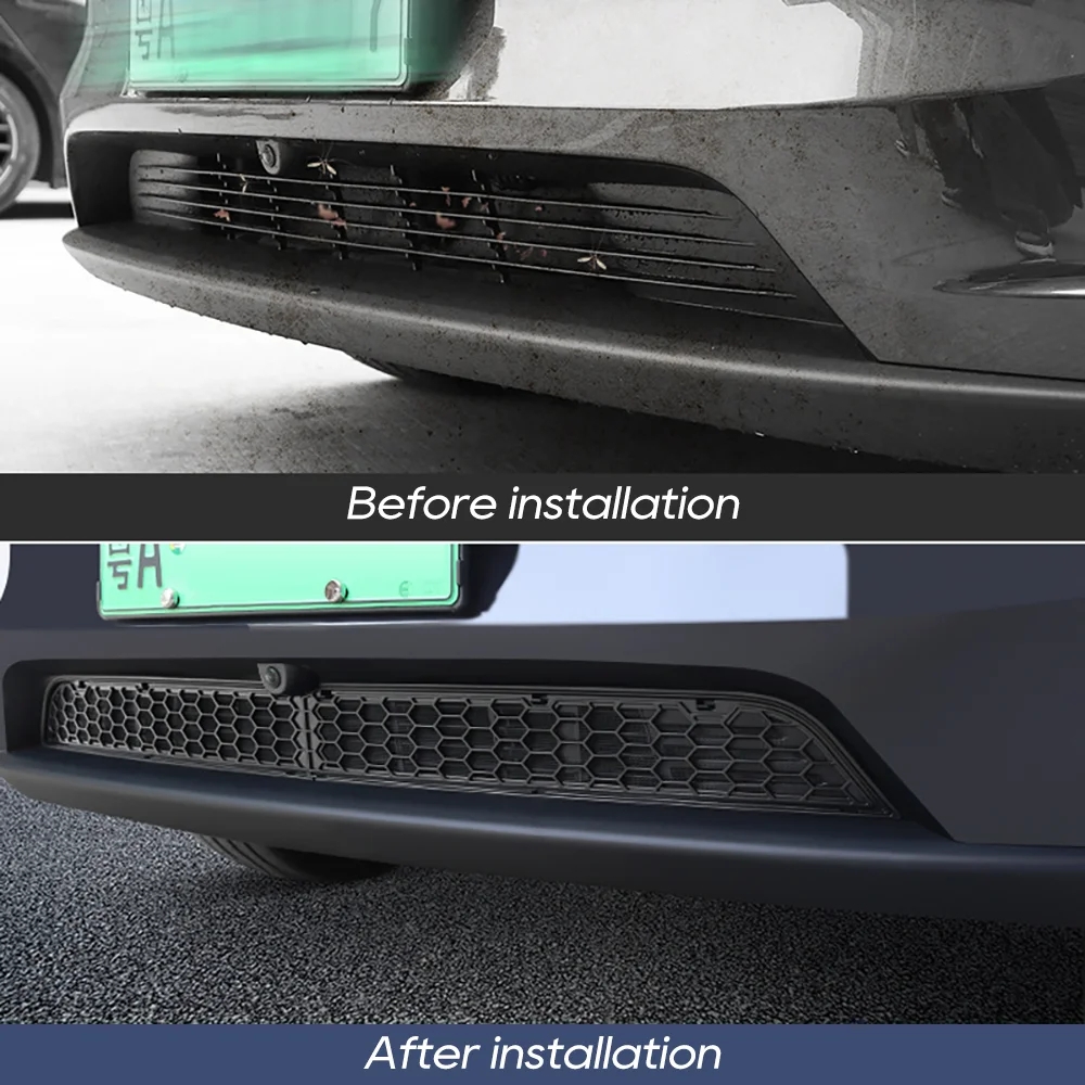 TEKSY For Tesla New Model Y YL 2026 Juniper Lower Bumper Anti Insect Net Anti Dust Proof Inner Vent Grille Cover Insect-proof