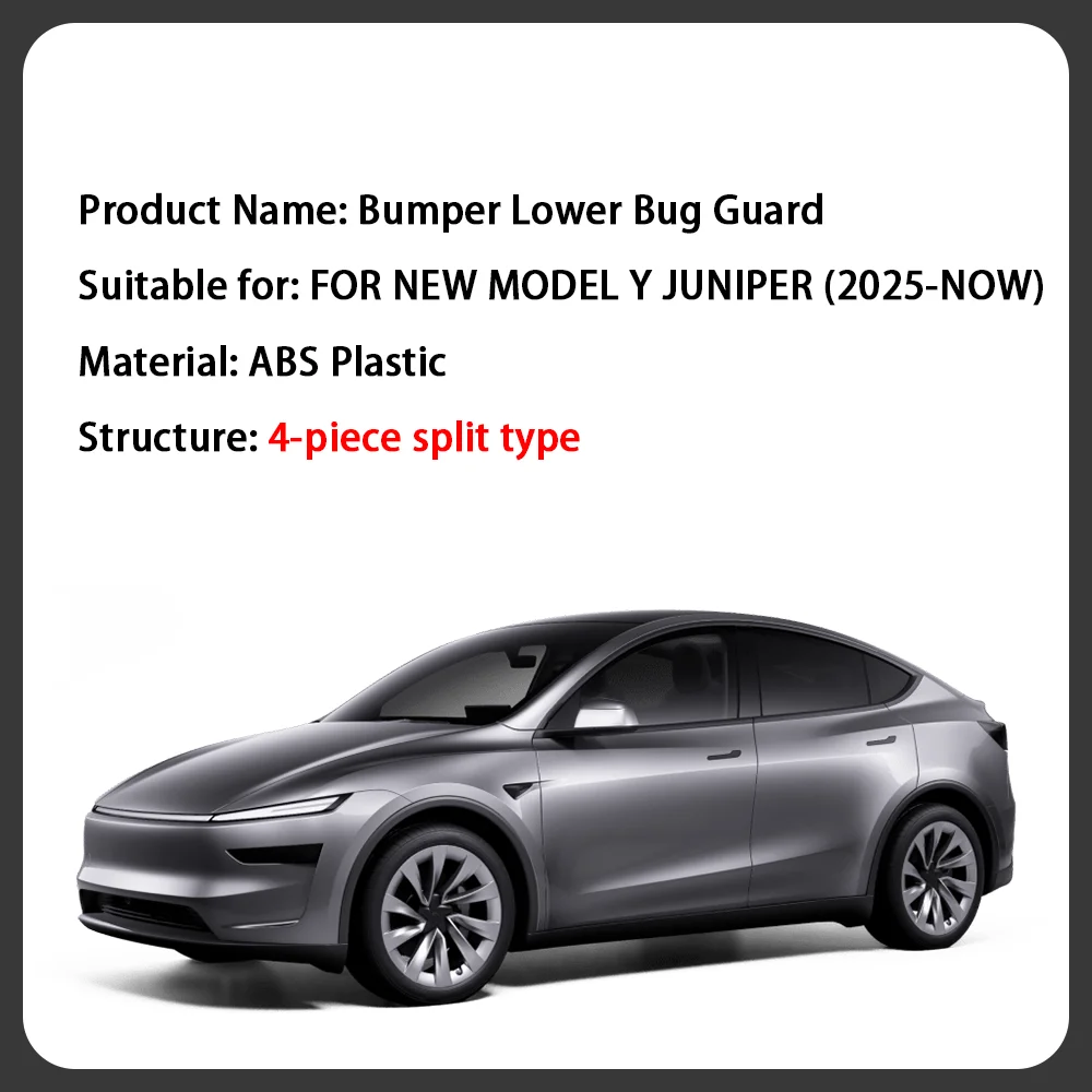 TEKSY For Tesla New Model Y YL 2026 Juniper Lower Bumper Anti Insect Net Anti Dust Proof Inner Vent Grille Cover Insect-proof