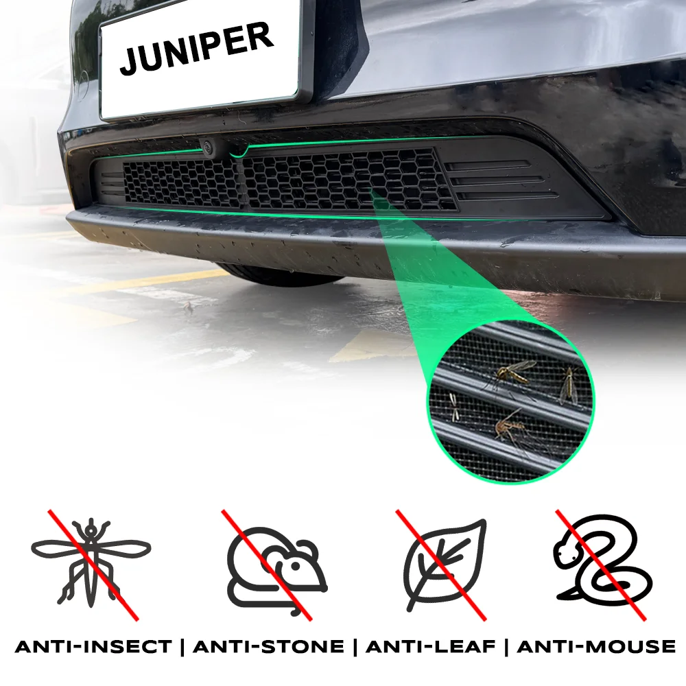 TEKSY For Tesla New Model Y YL 2026 Juniper Lower Bumper Anti Insect Net Anti Dust Proof Inner Vent Grille Cover Insect-proof